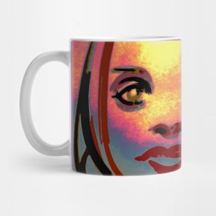 Beautiful Woman Model Portrait Mug